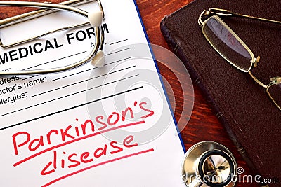 Parkinson disease Stock Photo