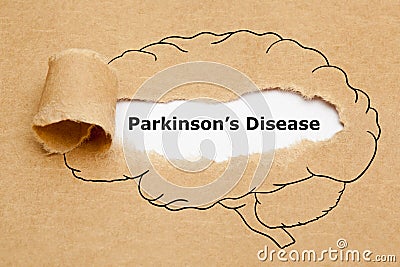 Parkinsons Disease Torn Paper Concept Stock Photo