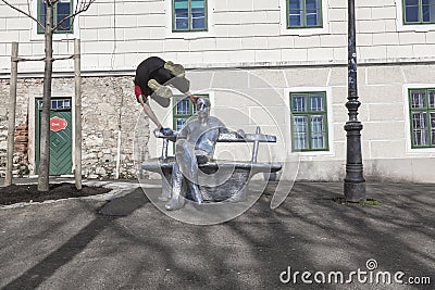 Parkour acrobat in action in Zagreb, Croatia Editorial Stock Photo