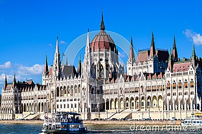 The Parliament in Budapest Stock Photo