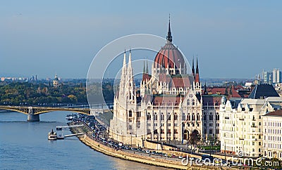 The Parliament in Budapest Stock Photo