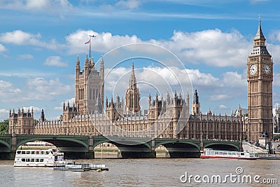 Parliament Building and Big Ben London England Editorial Stock Photo