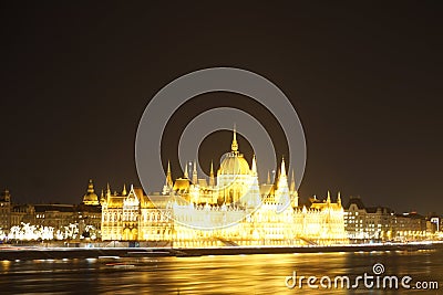 Parliament building in Budapest Stock Photo