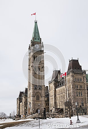 Parliament Hill Ottawa Stock Photo
