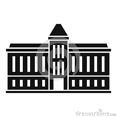 Parliament house icon, simple style Vector Illustration