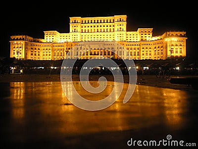 Parliament Palace Bucharest Stock Photo