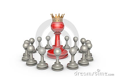 Parliamentary elections or the political elite (chess metaphor) Stock Photo