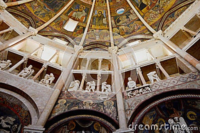The Baptistry at Parma Cathedral, Italy Editorial Stock Photo