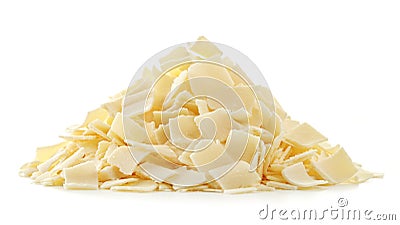 Parmesan flakes stack Stock Photo