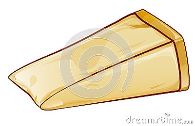 Parmesan, italian cheese cartoon Vector Illustration