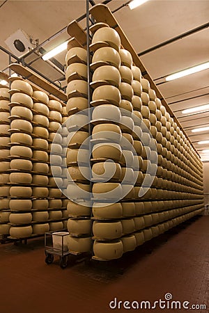 Parmigiano Reggiano Stock Photo