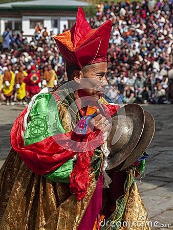 Paro Tsechu in the Kingdom of Bhutan Editorial Stock Photo