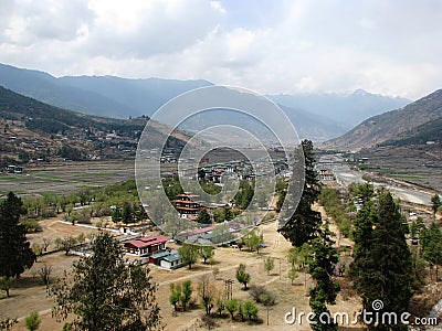 Paro Valley Stock Photo