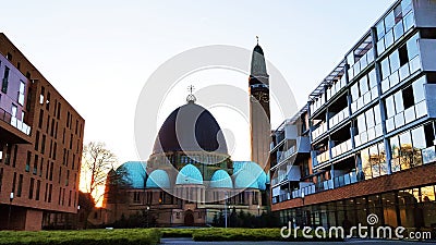 Parochie Sint Jan de Doper Waalwijk Editorial Stock Photo