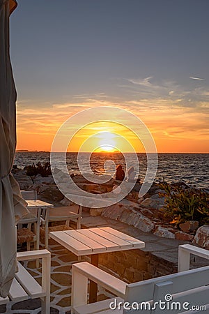 Parikia Paros island Greece Editorial Stock Photo