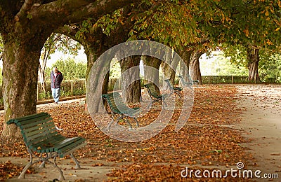 Parque da Alameda - Santiago de Compostela Editorial Stock Photo