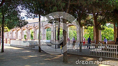 Parque del Clot in Barcellona in Spain Editorial Stock Photo