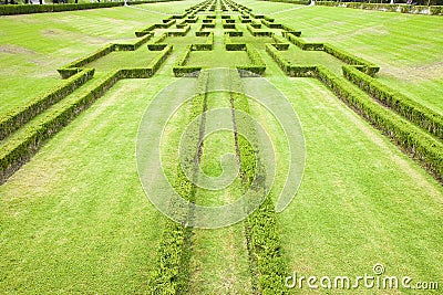 Parque Eduardo VII in Lisbon - garden detail Portugal Stock Photo