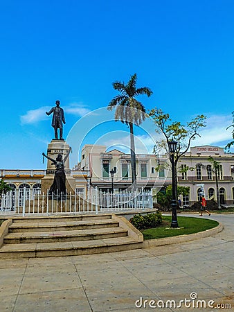 Parque Libertad - Jose Marti statue Editorial Stock Photo