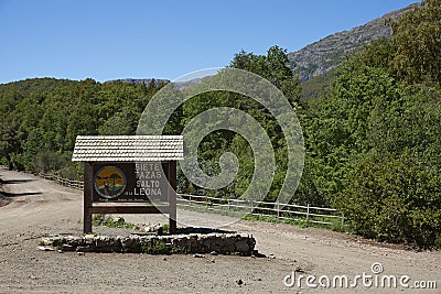 Parque Nacional Radal Siete Tazas in Maule, Chile Editorial Stock Photo