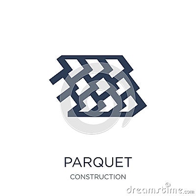 Parquet icon. Trendy flat vector Parquet icon on white background from Construction collection Vector Illustration