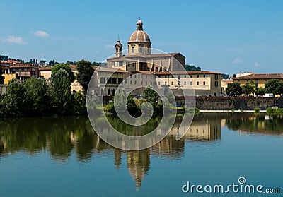 Parrocchia San Frediano in Cestello. Florence, Italy Stock Photo