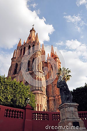 Parroquia Church, San Miguel de Allende Stock Photo