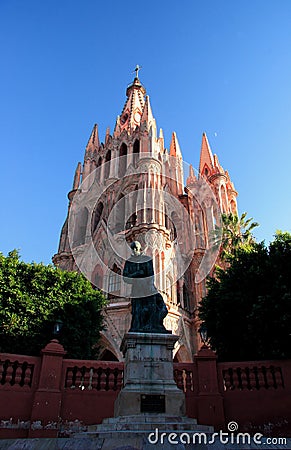 The Parroquia church, San Miguel de Allende, Guanajuato, Mexico Stock Photo