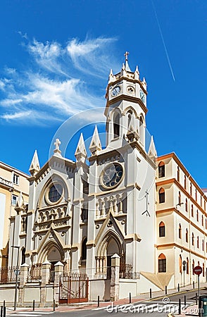 Parroquia del Carmen y Santa Teresa in Santan Stock Photo