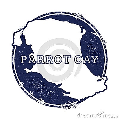 Parrot Cay vector map. Vector Illustration