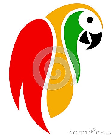 Parrot colors abstract Vector Illustration