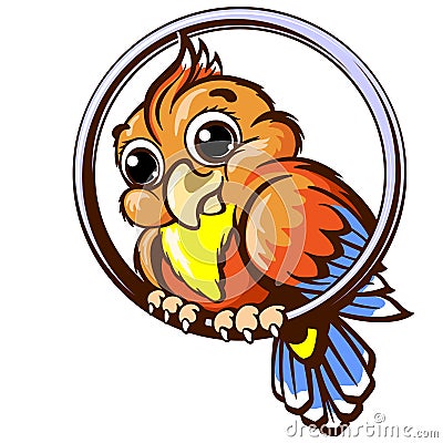 Parrot pet pet vector illustration Vector Illustration