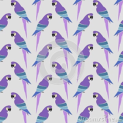 Parrot vector art background design for fabric and decor Vector Illustration