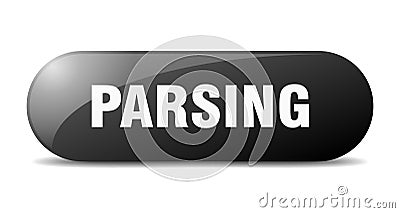 parsing button. parsing sign. key. push button. Vector Illustration