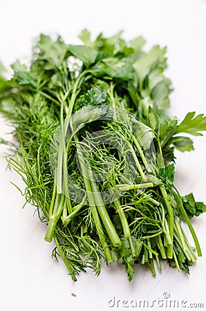 Parsley and dill Stock Photo