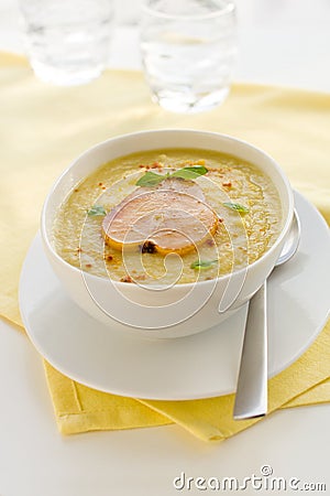 Parsnip cream soup Stock Photo