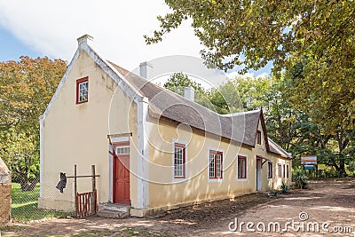 Parsonage in Genadendal, dating 1824 Editorial Stock Photo