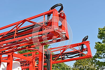 Part of an agricultural machinery Stock Photo