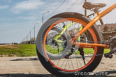 Part of a bicycle Stock Photo