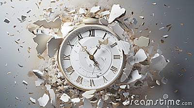 Part of broken watch, romantic time concept Stock Photo