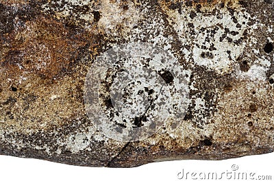 Part of a brown stone Stock Photo