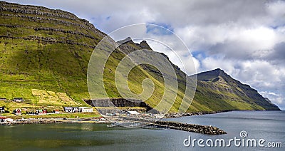 Part of the city of Klaksvik, Faroe Islands, North Atlantic2 Stock Photo