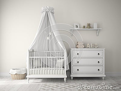 Part of classic children room Stock Photo