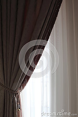 Part of curtain Stock Photo