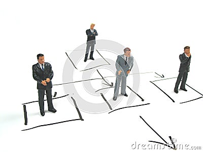 Part of flowchart Stock Photo