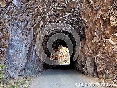 Gilman Tunnels in New Mexico Stock Photo