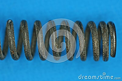 Part gray black iron spring Stock Photo