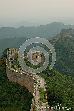 Part of Great Chinese wall Stock Photo