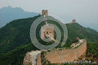 Part of Great Chinese wall Stock Photo