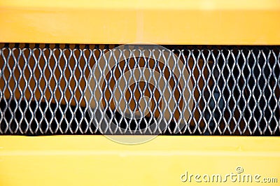 Part of the grille of the car Stock Photo